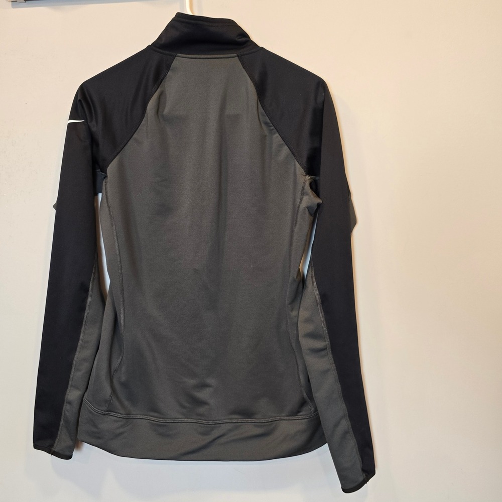 Nike Pullover Drifit Hyperwarm Half Zip Gray Blac… - image 4